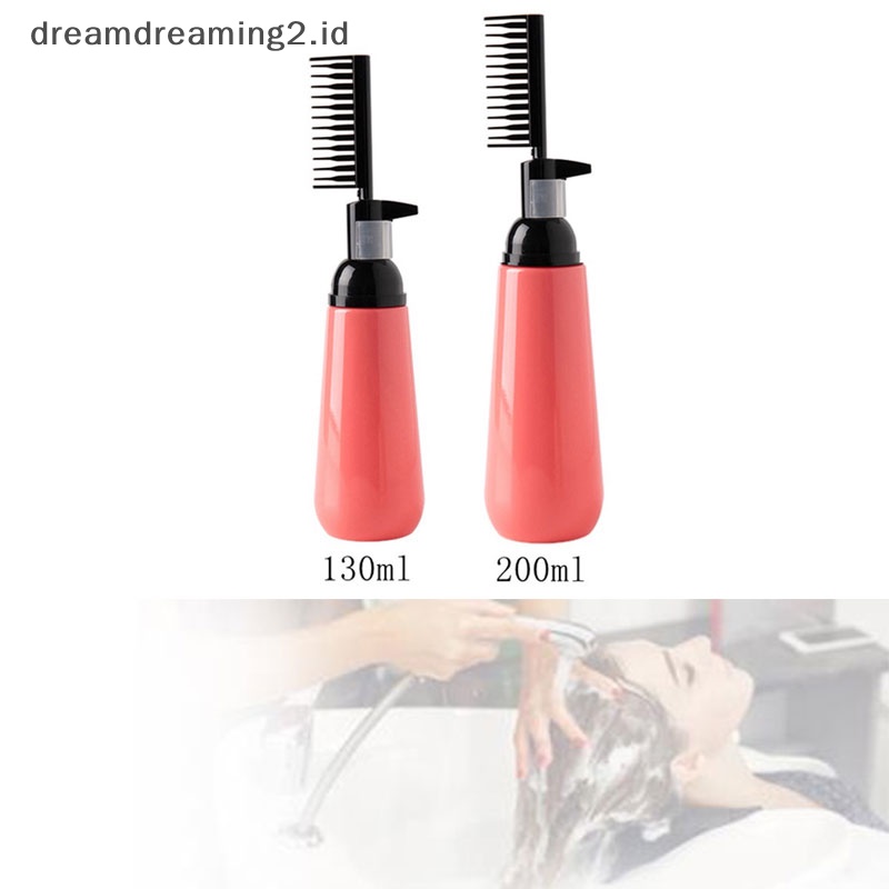 (drea) Sisir Pewarna Rambut Botol Pewarna Rambut Kosong Dengan Aplikator Brush Dispensing Salon //