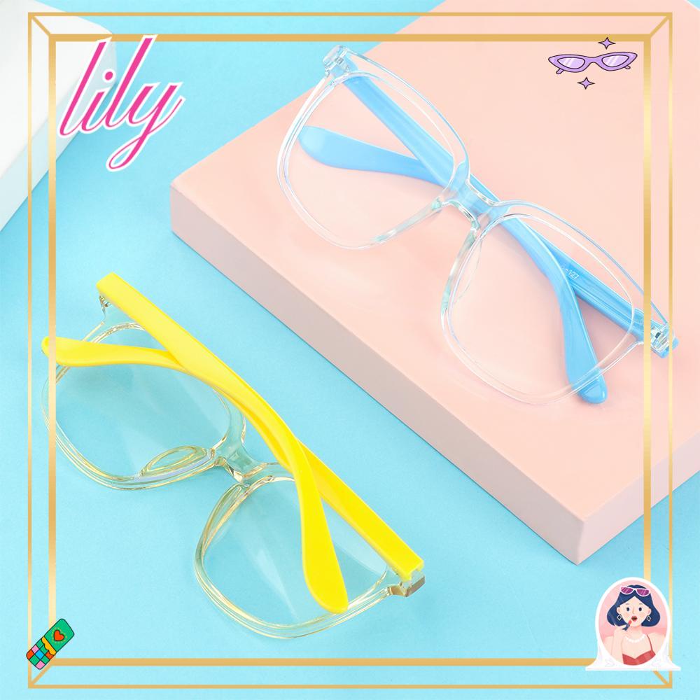 Lily Kacamata Anak Fashion Kelas Online Komputer Bingkai Ultra Ringan