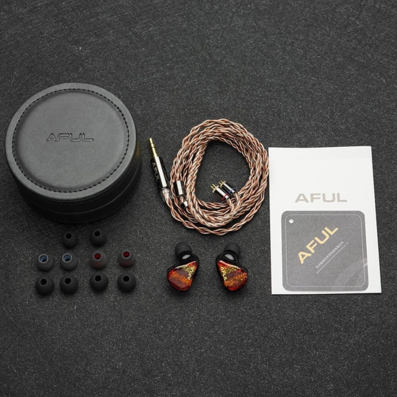 Earphone Kabel Monitor In-ear Wired Monitor Aful8/Pewangi8 1DD+7BA Hybrid IEMs Dengan Kabel Lapis Perak OCC Kemurnian Tinggi