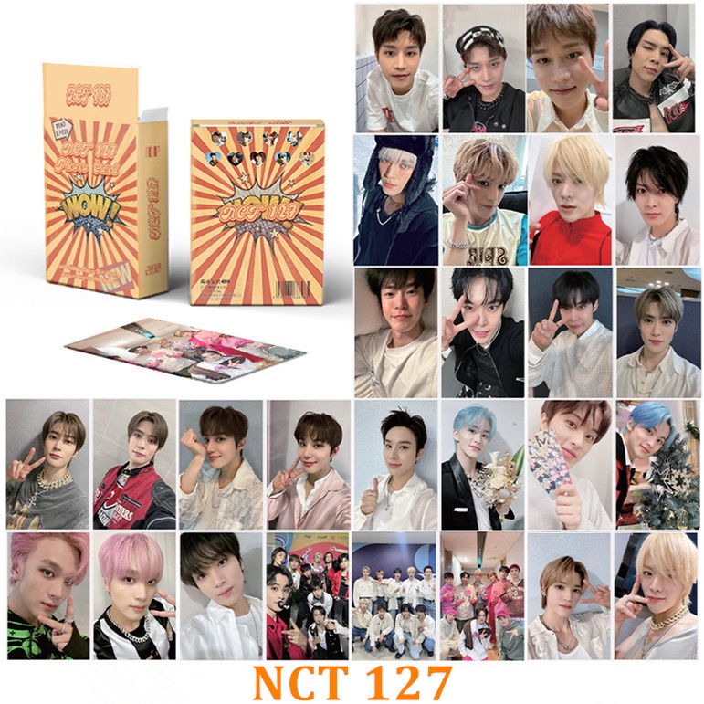 50pcs /box NCT 127 Photocards Album Kartu Laser Nct127 Kpop Postcards