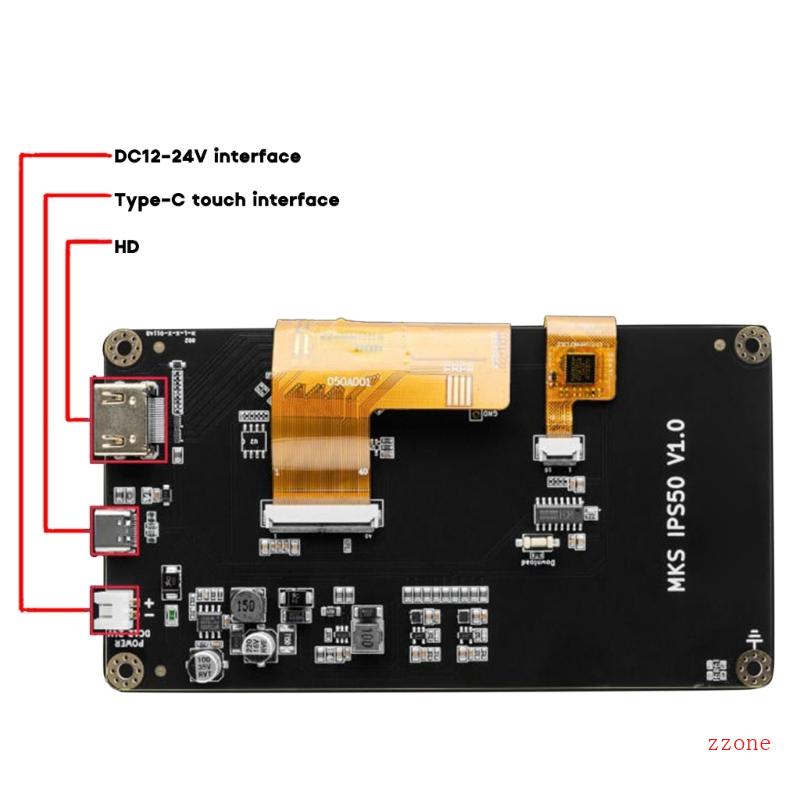 Zzz Untuk Makerbase MKS IPS50 5Inch Capacitive Screen Support Klipper Layar LCD USB TypeC MKS SKIPR MKS PI