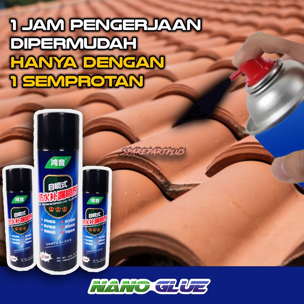 NANOGLUE LEM AJAIB SEMPROT, SEMPROTAN LEM, PILOK, GLUESPRAY, TAMBAL BOCOR ASLI DARI JEPANG