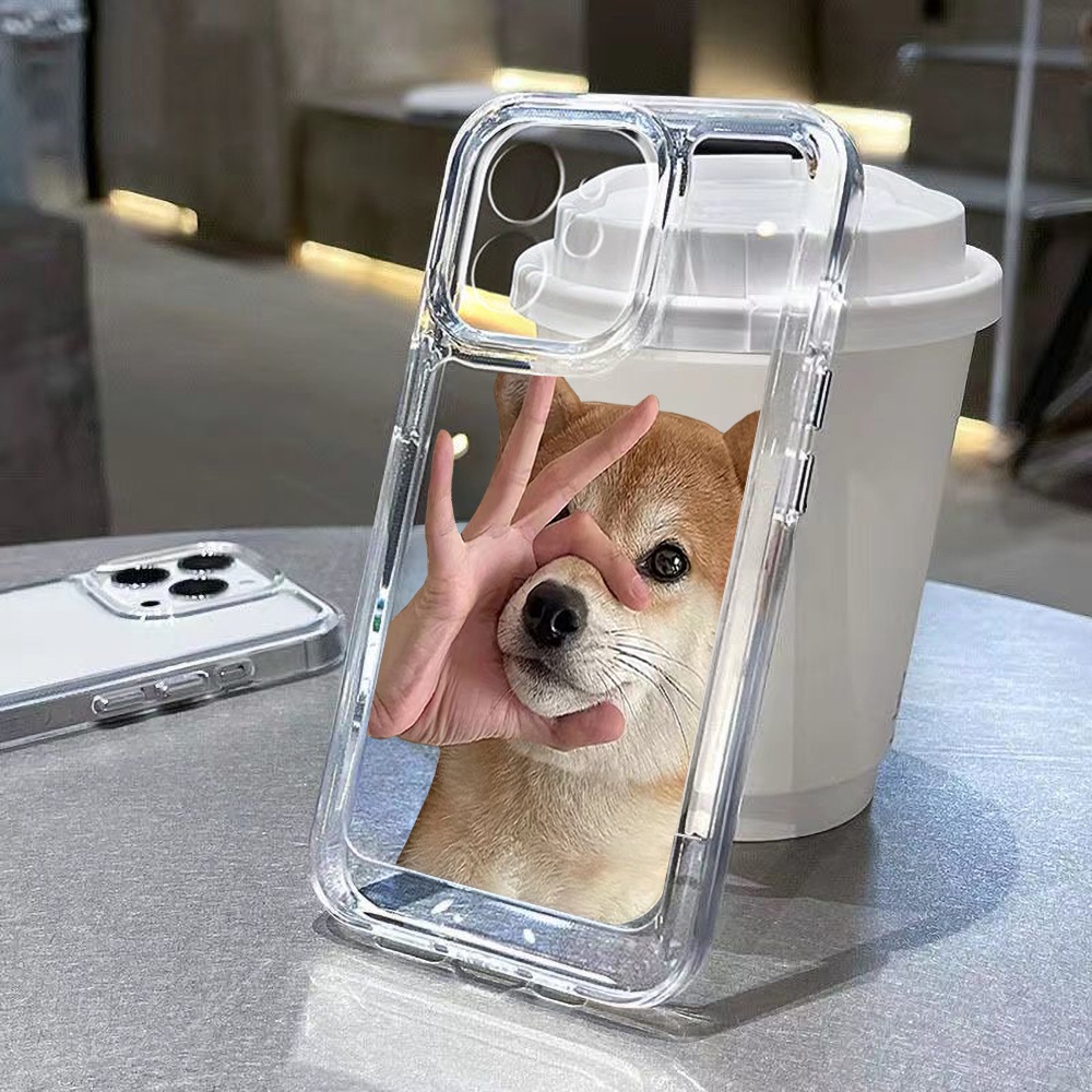 Case Anjing Imut Yang Indah Untuk Redmi Note10 11 11E 11S 12 8 8T 9 9S 10 Xiaomi 11T 12T 13Pro 13 Mi 10 10 Pro 10T Lite 10T 11 12 Poco F3 F4 M3 X3 X4 X5 Pro Akrilik Tutup Belakang TPU Space