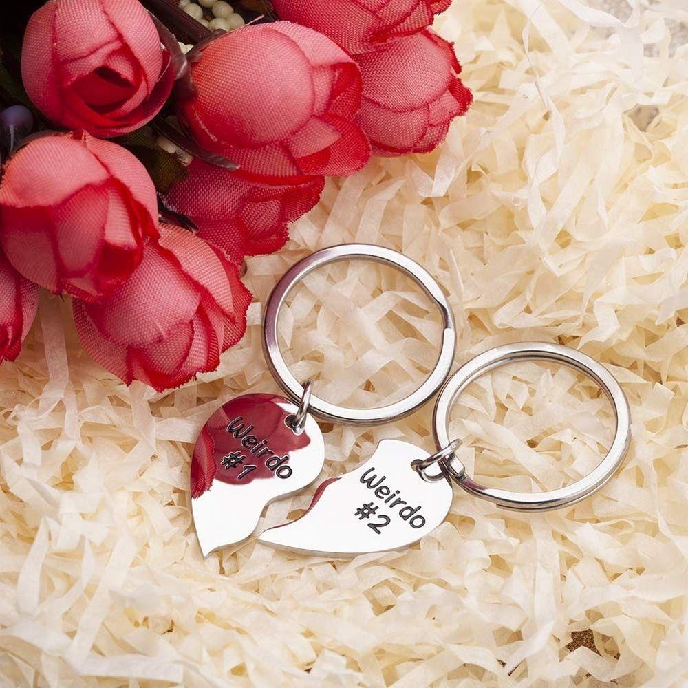 Lanfy Cinta Hati Gantungan Kunci Fashion Indah Aksesoris Liontin Ornamen Perhiasan Key Chain