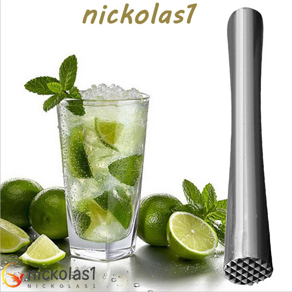 Nickolas1 Cocktail Muddler Stainless Steel Minuman Ice Crusher Stirrer Palu Penghancur Pecah