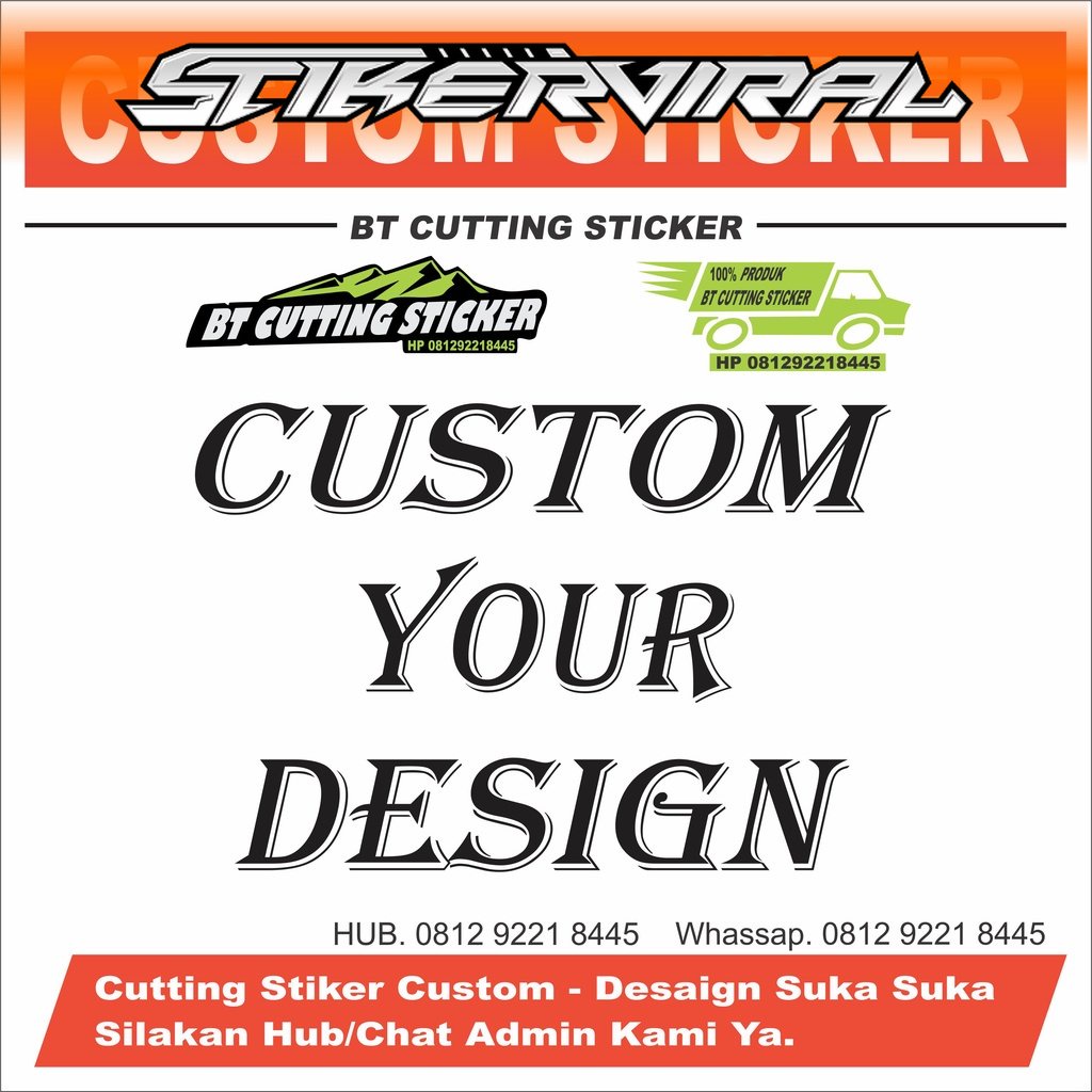 Custom Sticker Suka Suka Sticker Mobil Sticker Motor Sticker Custom