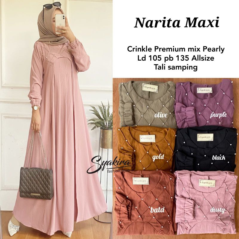 NARITA MAXY ORI SYAKIRA | Ld105 Crinkle Premium mix Pearly