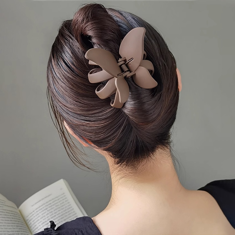 Korea Fashion Baru Indah Kupu-Kupu Klip Rambut Akrilik Hiu Klip Hair Claw Aksesoris Rambut Untuk Wanita