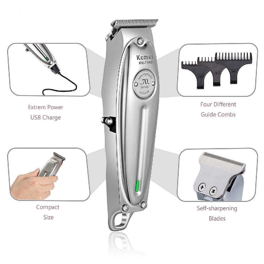 AKN88 - KEMEI KM-1949 Electric Hair Clipper Special Edition Alat Cukur Rambut