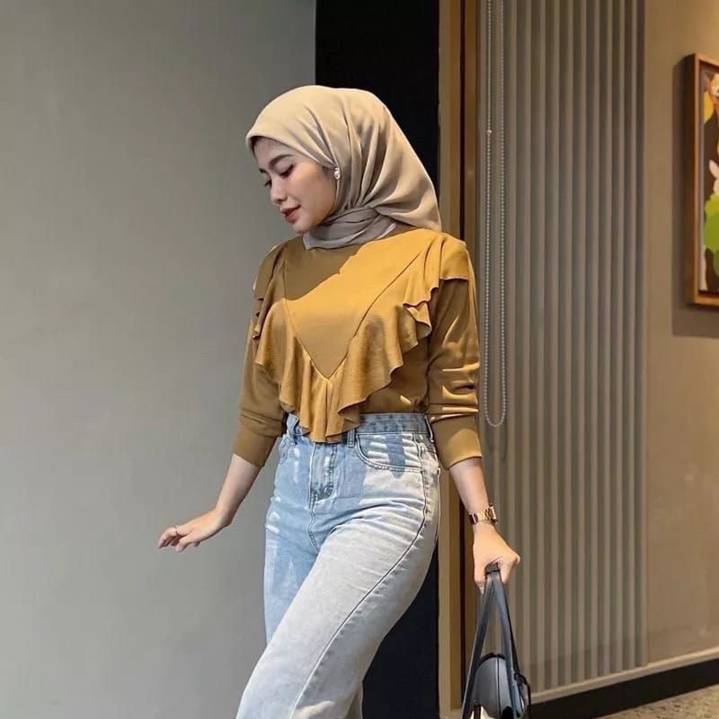 BEFAST - ZRD OOTD WANITA SWEATER CESA / LADY SWEATER / Atasan Wanita Lengan Panjang / Fashion kekinian Remaja ABG / Sweater Model Terbaru / Outfit Wanita Hijab Style