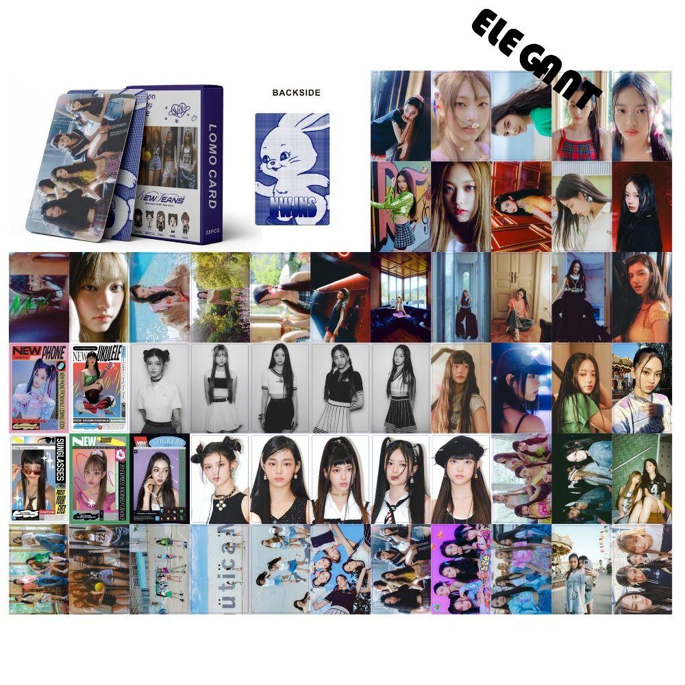 [Elegan] Lesserafim Photocards Collector Card Fans Hadiah Idol Foto BP Aespa Korean Fashion Girls Group Itzy CHECKMATE Album Card Itzy Kpop Photocards