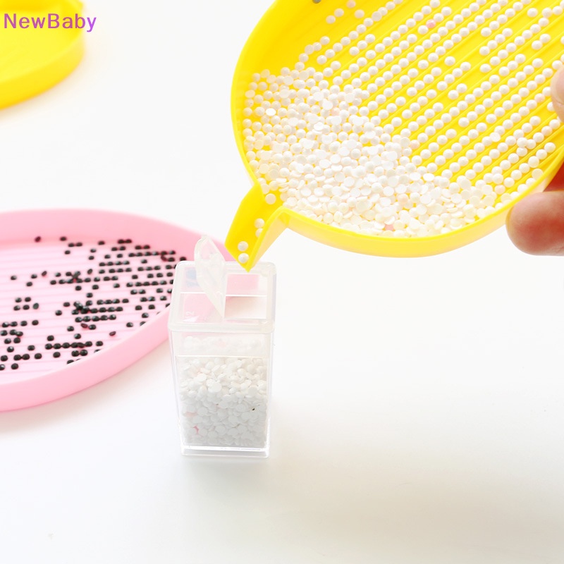 Newbaby 1pasang Diamond Paing Tray Drill Plate Piring Manik-Manik Diamond Paing Nail Art ID