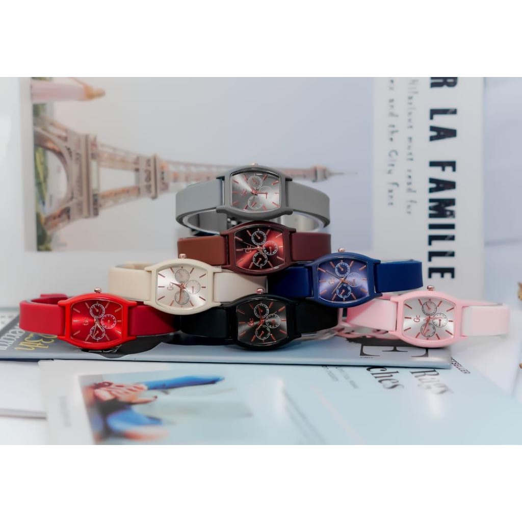 BAJ Jam Tangan Quartz Strap PU Analog Casual Gaya Retro Wanita &amp; Pria Ulzzang Watch Korean Fashion RM087