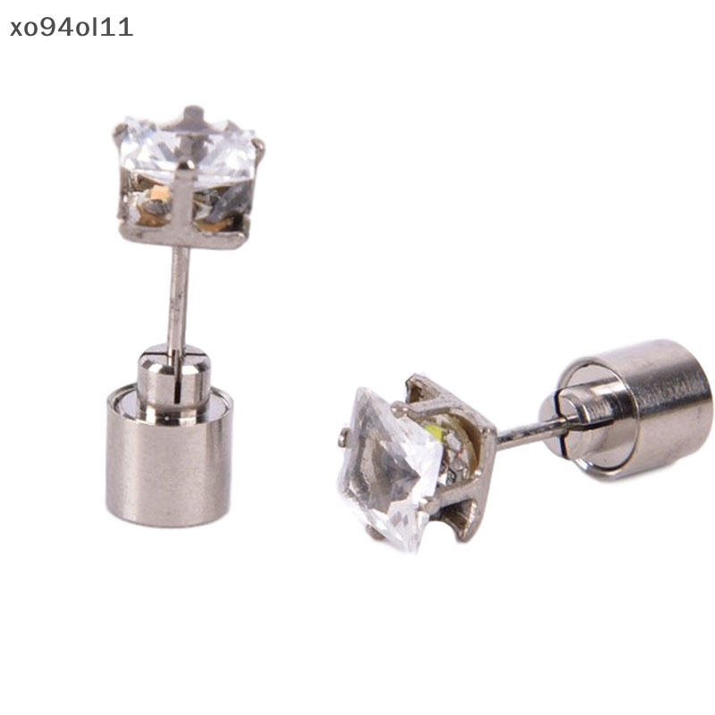 Xo 1Pc Pesta Pesona LED Anting Menyala Mahkota Bersinar Kristal Telinga Drop Stud OL