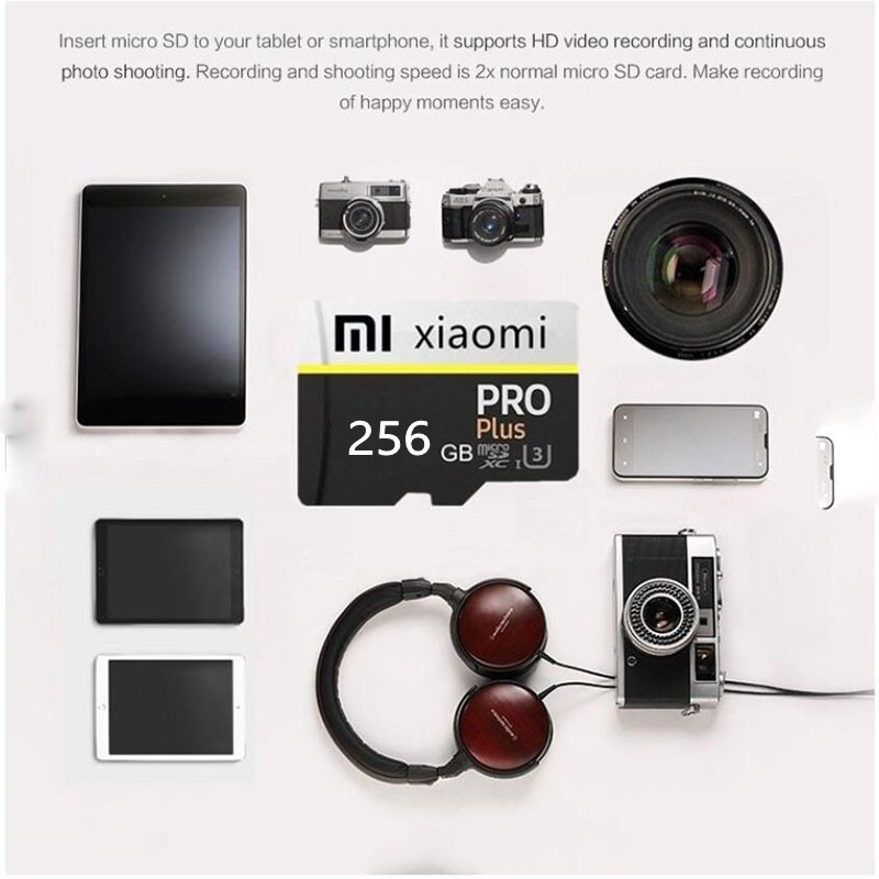 Kartu SD Memori XIAOMI Asli 128GB 256GB 512GB Kecepatan Tinggi Class10 SD/TF Flash Card 1TB Untuk Smartphone Meja PC Baru