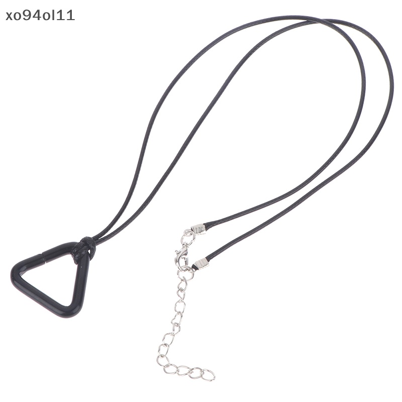 Xo Cosplay Anime Denji Pochita Liontin Untuk Rantai Man Kalung Perhiasan Segitiga Tarik Cincin Prop Choker Kulit Rantai Aksesoris OL