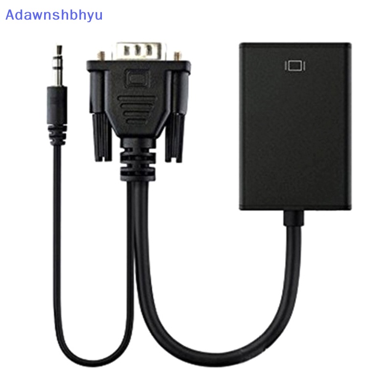 Adhyu Full HD 1080P VGA to HDMI-compatible Converter Adapter Kabel Dengan Output Audio VGA HD Adapter Untuk PC laptop Ke HDTV Proyektor ID