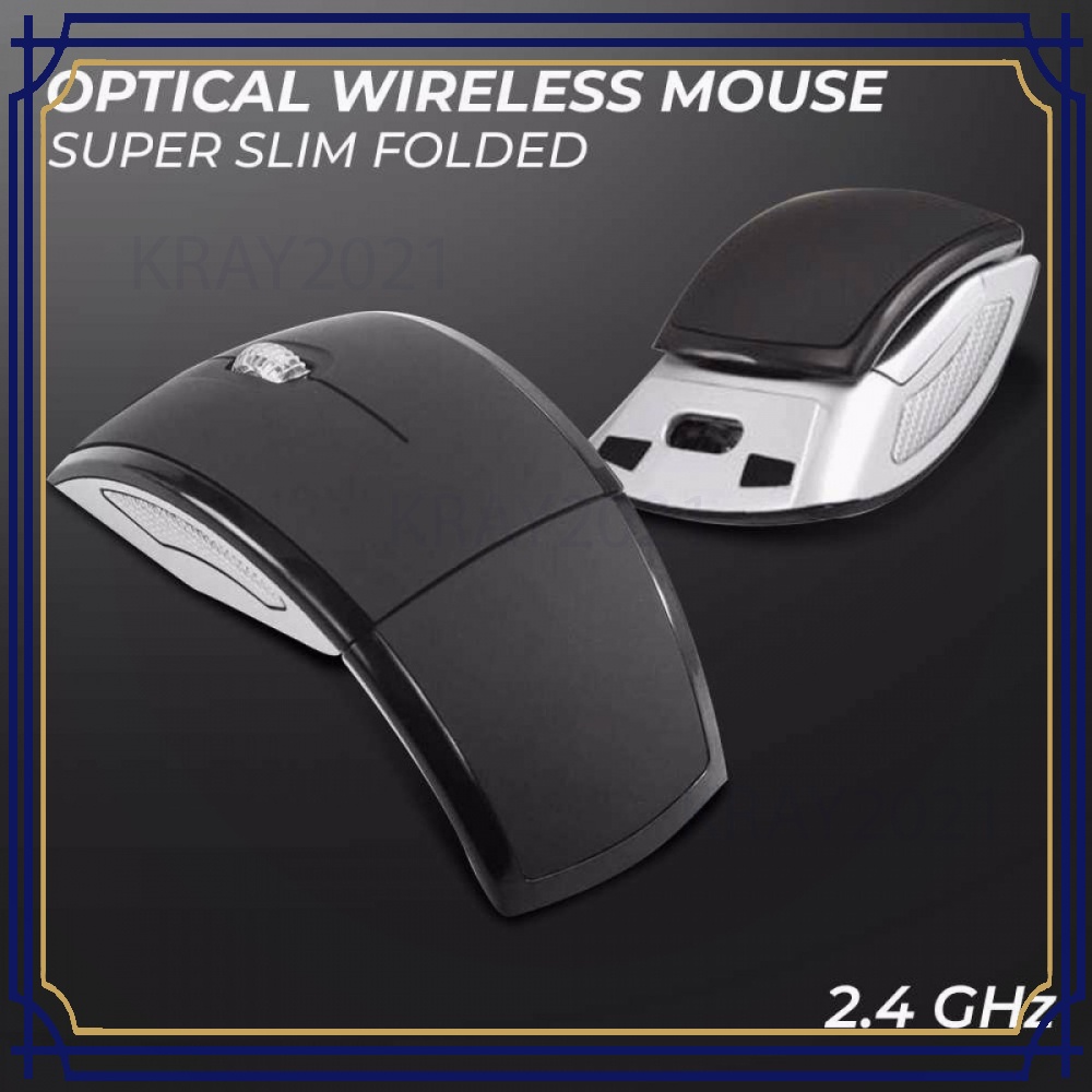 Folded Super Slim Optical Wireless Mouse 2.4GHz MS222