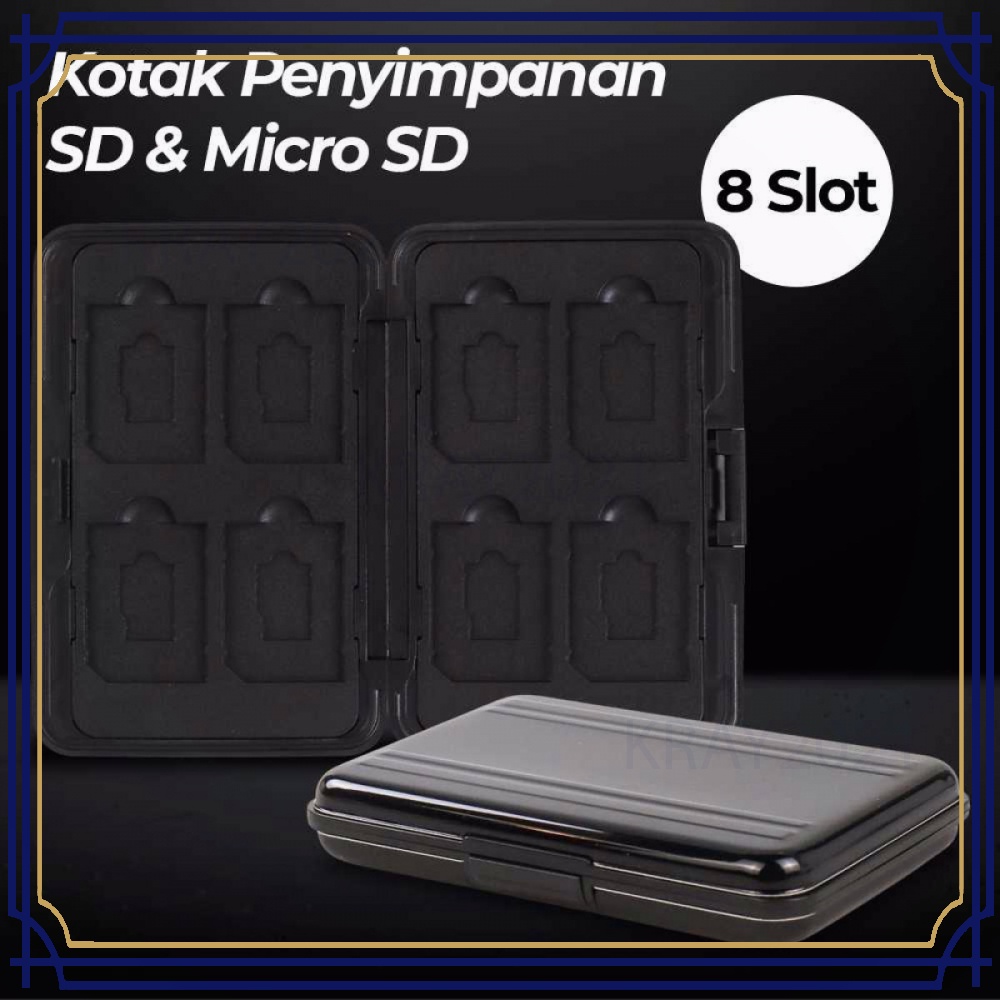 Kotak Penyimpan SD &amp; Micro SD 8 Slot BG702