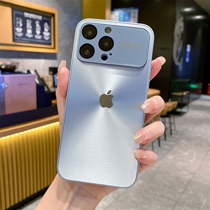 IPHONE Bisnis Casing Kacamata Aurora Jendela Besar Untuk Iphone14 13 12 11 Pro Max Casing Pelindung Jatuh Ponsel Penutup Belakang