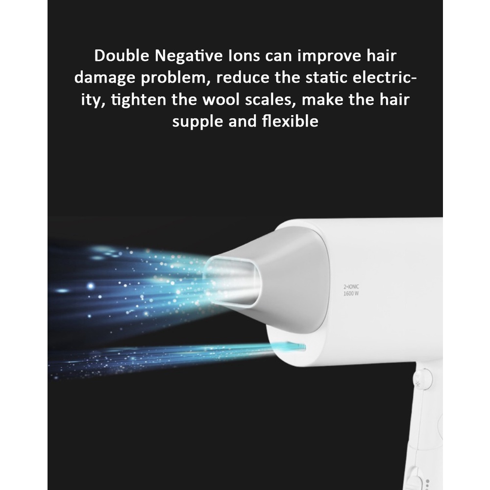 SMATE 1600W Hair Dryer SH-A16 - Pengering Rambut dengan Ion Negatif