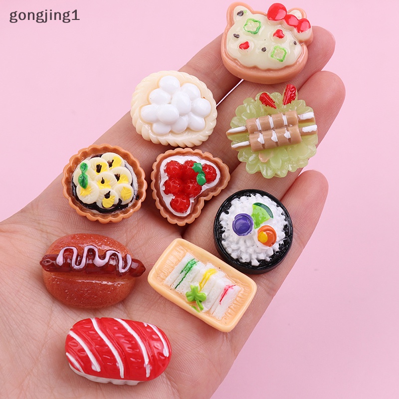 Ggg 2/5pcs Kerajinan Rumah Hiasan Makanan Mini Miniatur Aksesoris Dekorasi Rumah Boneka ID