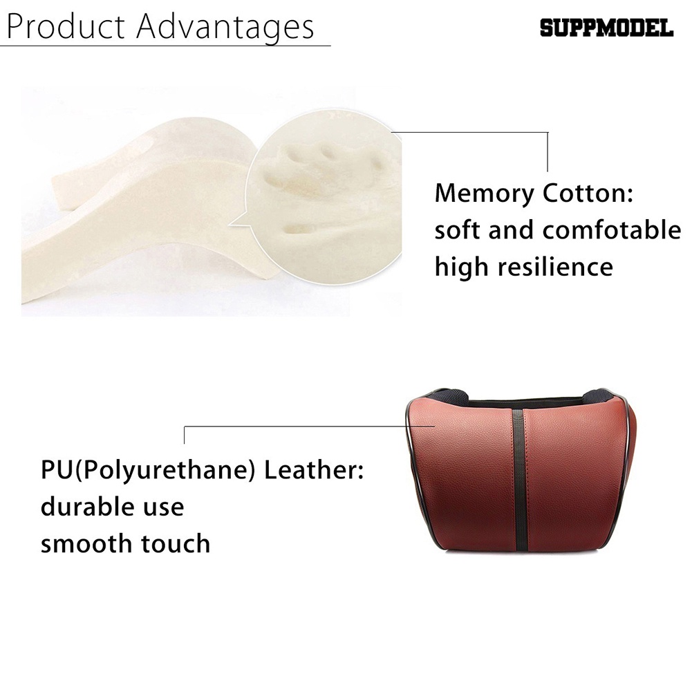 [SM] Adjustable Memory Cotton Car Headrest Neck Rest Protection Bantal Alas Duduk Bantal