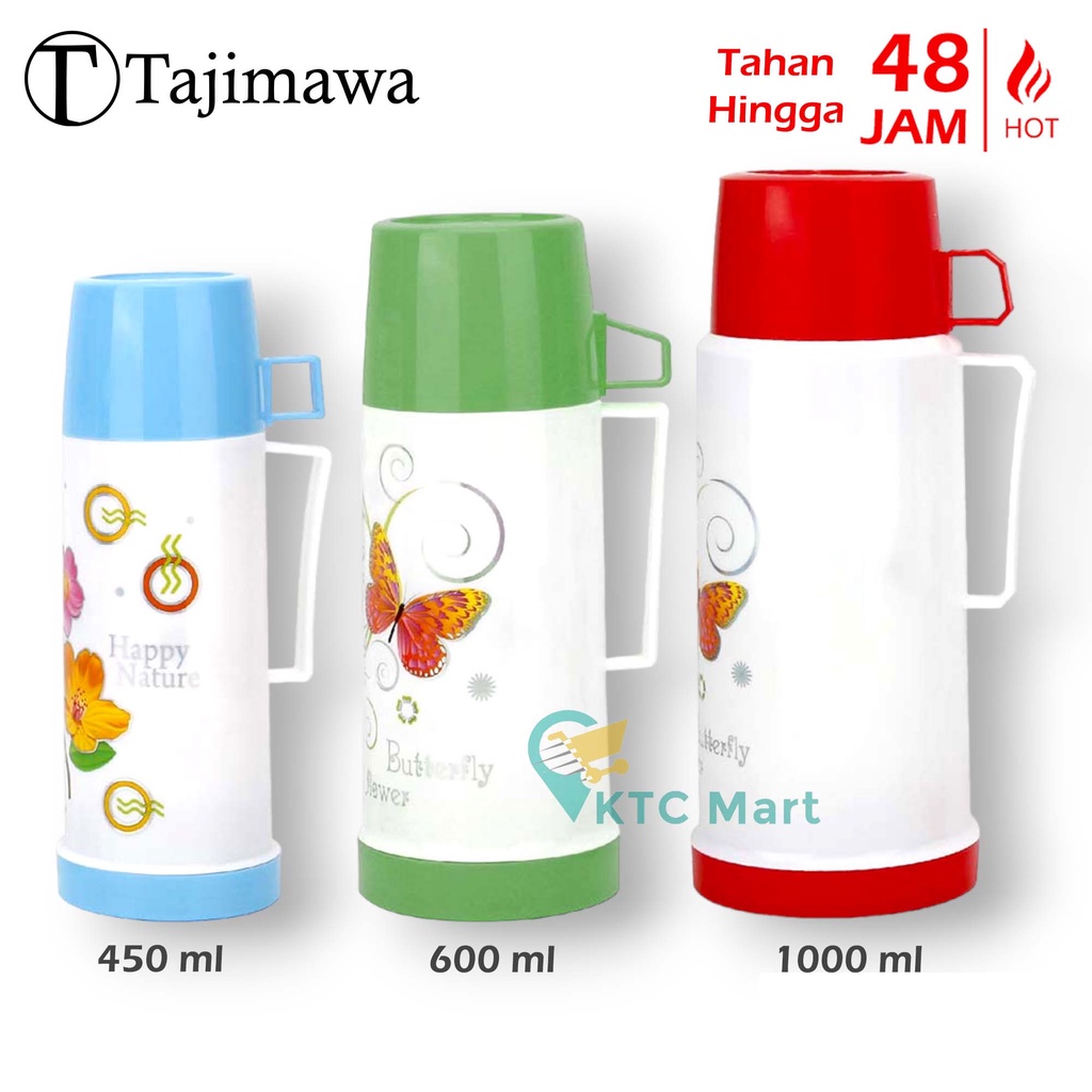 TAJIMAWA Termos Air Panas MINI Plastik Premium / Termos Kopi Tahan Panas Termos Anti Panas Tahan Lama