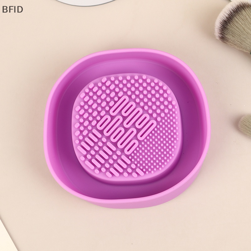 [BFID] Sikat Cuci Silikon Beauty Egg Bowl Makeup Brushes Cleaning Pad Foundation Makeup Tools Pembersih Mangkok [ID]