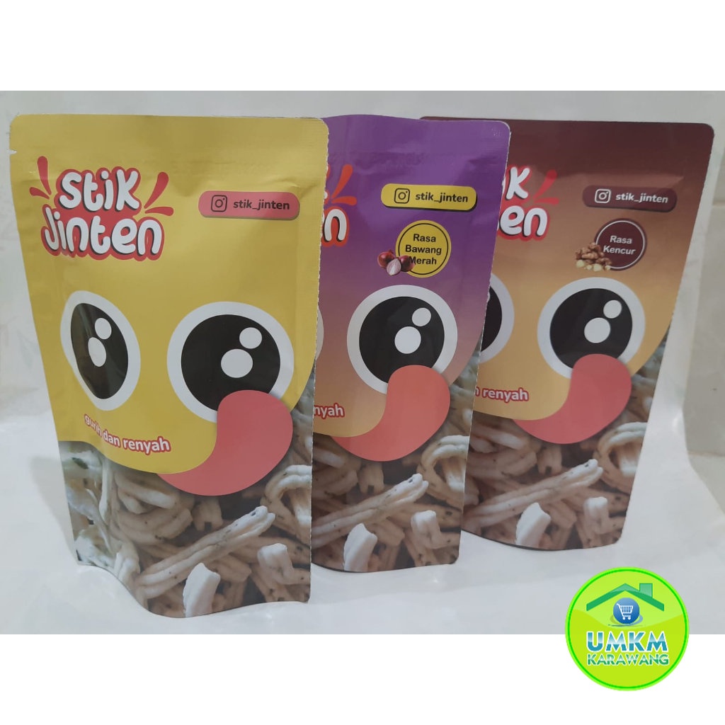 

Stik Jinten Makanan Ringan Sehat Alami Rasa Original, Bawang Merah dan Kencur