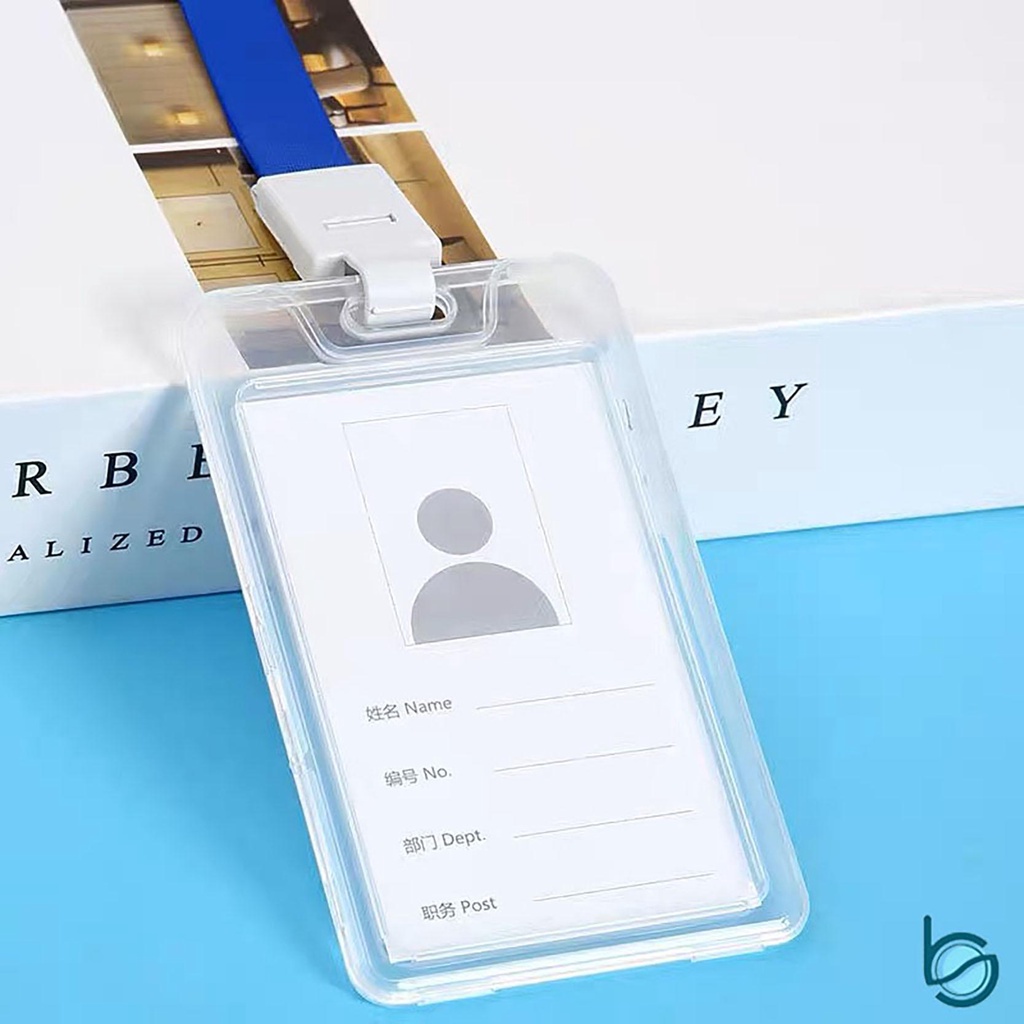 

Name Tag/ID Card Holder Bahan plastik 2 sisi Untuk Kartu NFC (Tanpa Tali) - Best Stationary