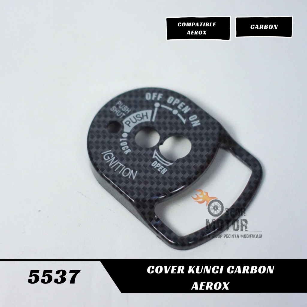 COVER KUNCI KONTAK CARBON AEROX TUTUP PELINDUNG KUNCI KONTAK NEW AEROX 155 OLD KARBON