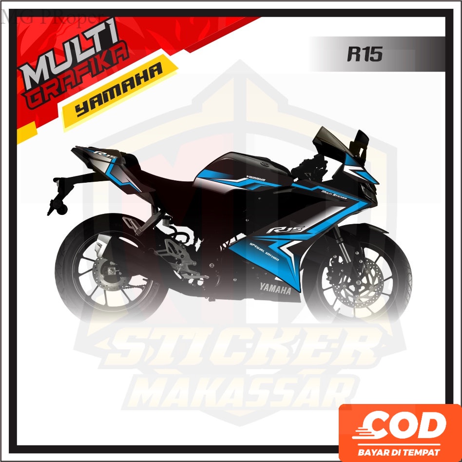 Stiker Striping Decal R15 V3   Variasi Setiker Stripping Aksesoris Dekal  Yamaha R15 v3  R15V3 YZF-R