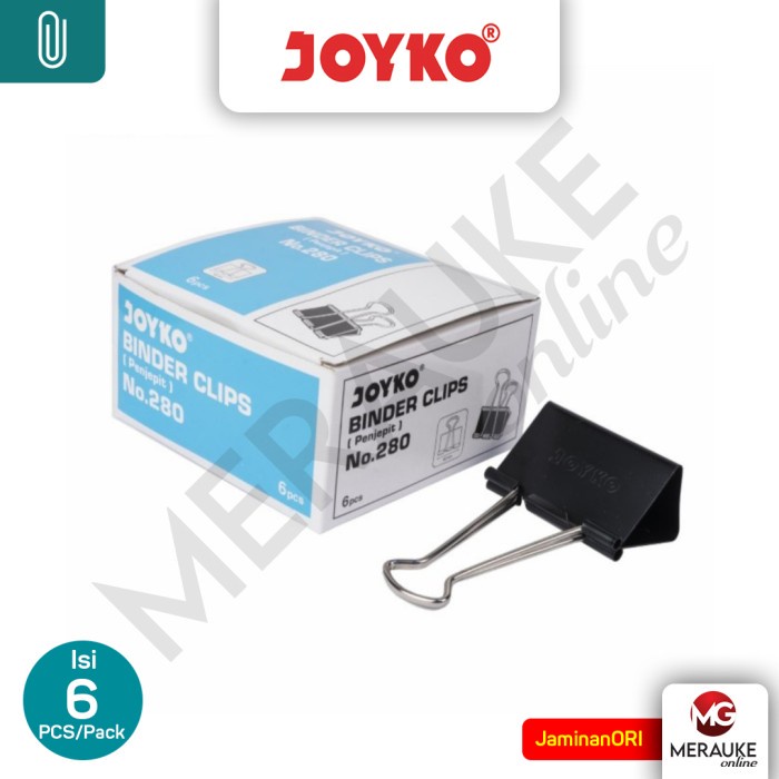 

Binder Klip JOYKO No. 280 (1 Box isi 6 Pcs)