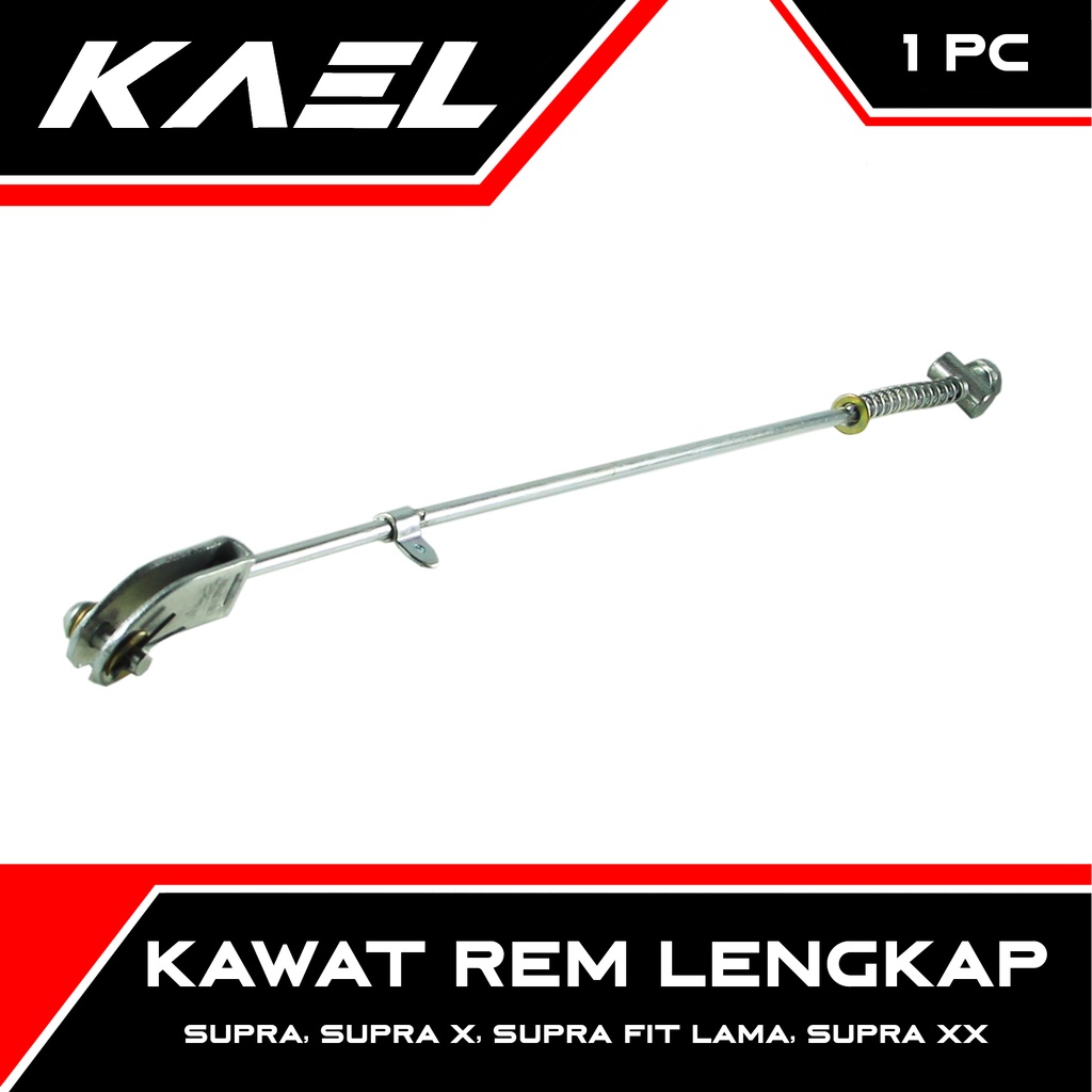 Kawat-Mur-Per Tiang-Lidi-Gantar Rem Belakang Lengkap-Komplit-Set Honda Supra Tromol &amp; Supra X 100 Cakram &amp; Supra Fit Lama-Old &amp; Supra XX