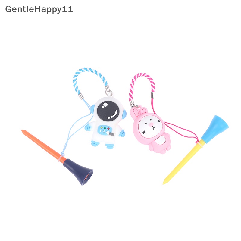 Gentlehappy Golf Rubber Tee Dengan Tali Motif Kartun Handmade Mencegah Kerontokan Holder Bola Golf id