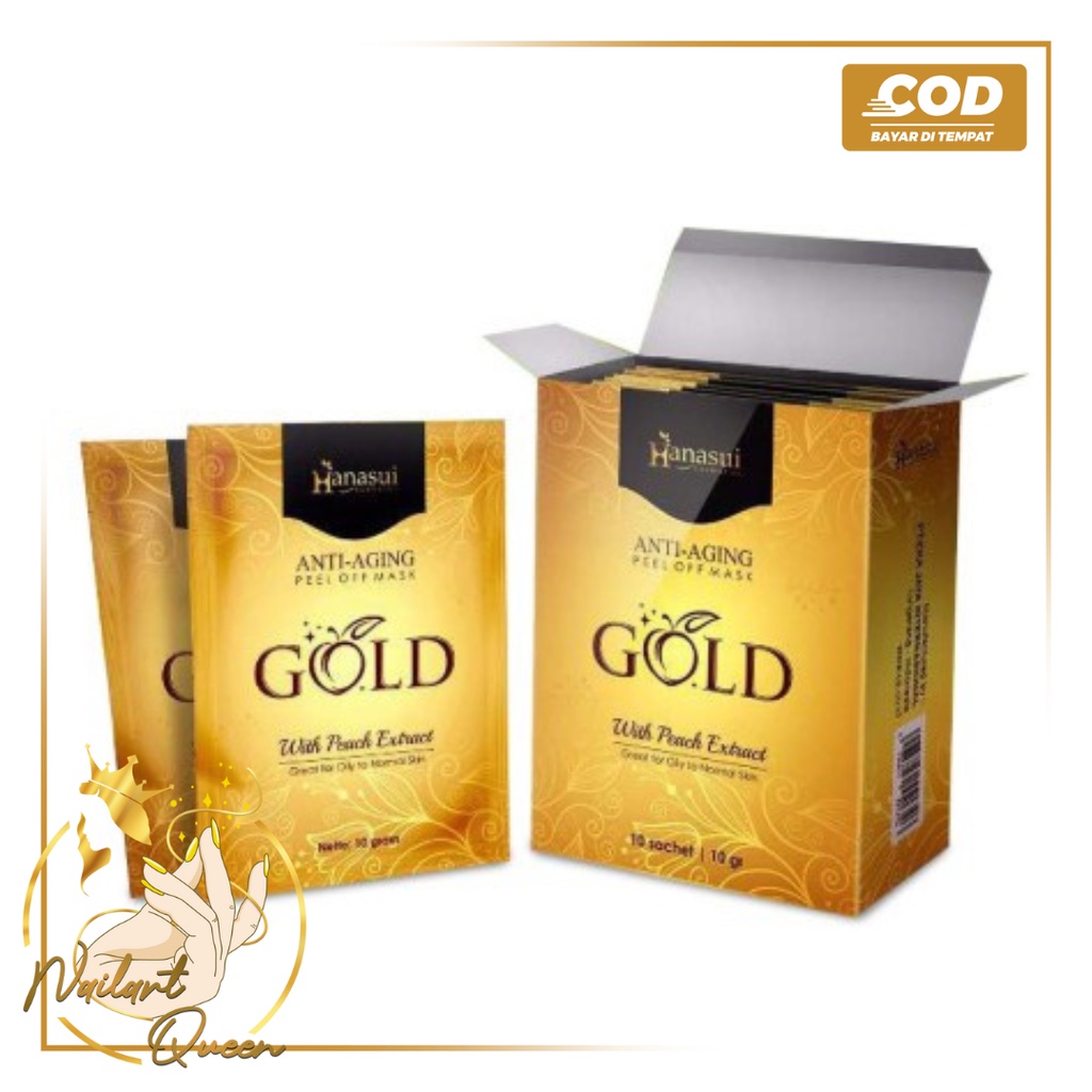 MASKER HANASUI GOLD NATURGO GOLD ANTI AGING BY HANASUI [per sachet]