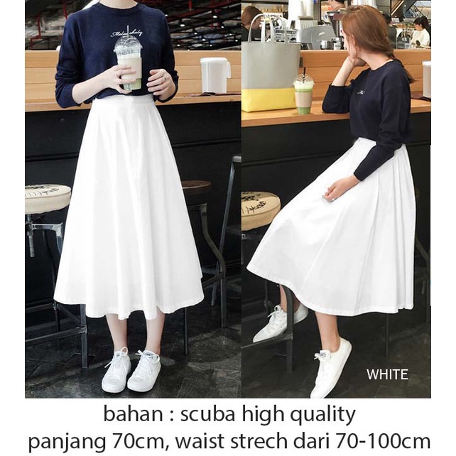 (L083) Rok Flare panjang 7/8 / Sebetis