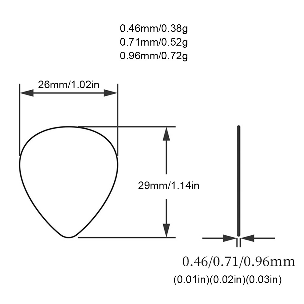 3pcs/lot Picks Gitar Set 0.46mm 0.71mm 0.96mm Starry Sky Celluloid Acoustic Electric Guitar Picks Plectrum Paddle Dengan Box