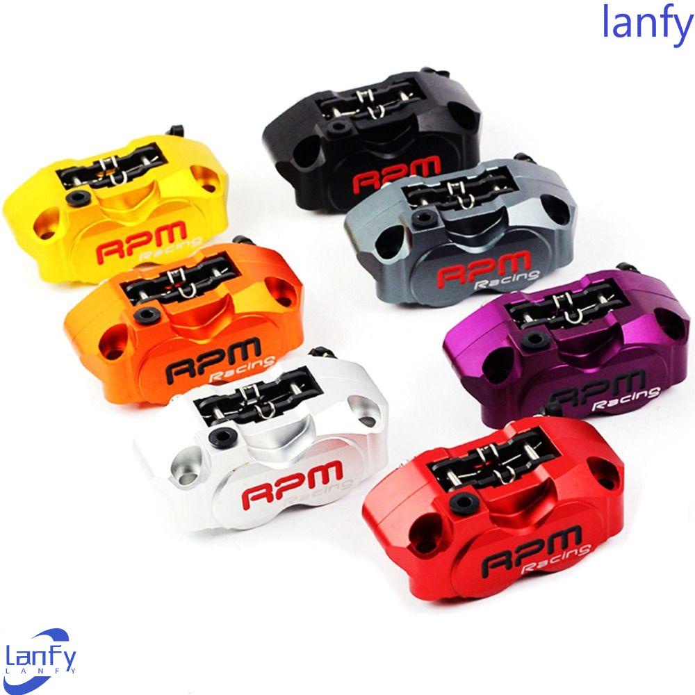 LANFY Rpm Kaliper Rem Untuk Motor Trail Modify Aluminium alloy Aksesoris Empat piston Pengganti Radial Disc Brake Caliper