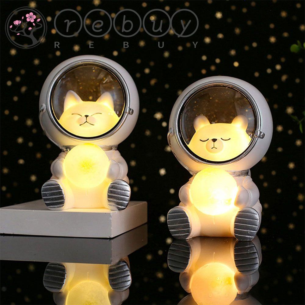 REBUY Lampu Tidur Lucu Spaceman Astronot Galaxy Guardian Hiasan Kamar Tidur