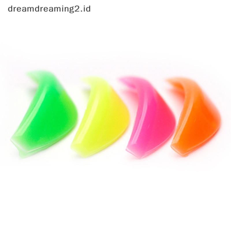 (drea) 4pasang Reusable Eyelash Lift Perming Silicone Curler Curling Pads Batang Perisai/