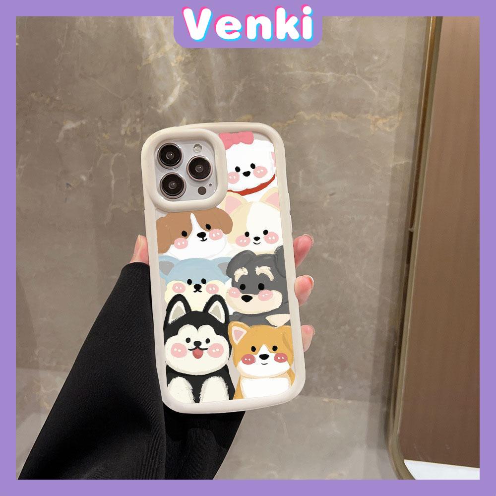 VENKI - Untuk iPhone 11 iPhone Case Matte Blister Soft Case Hitam Beige Shockproof Perlindungan Kamera Hewan Lucu Kompatibel dengan iPhone14 13 Pro max 12 Pro Max xr xs max 7Plus 8Plus