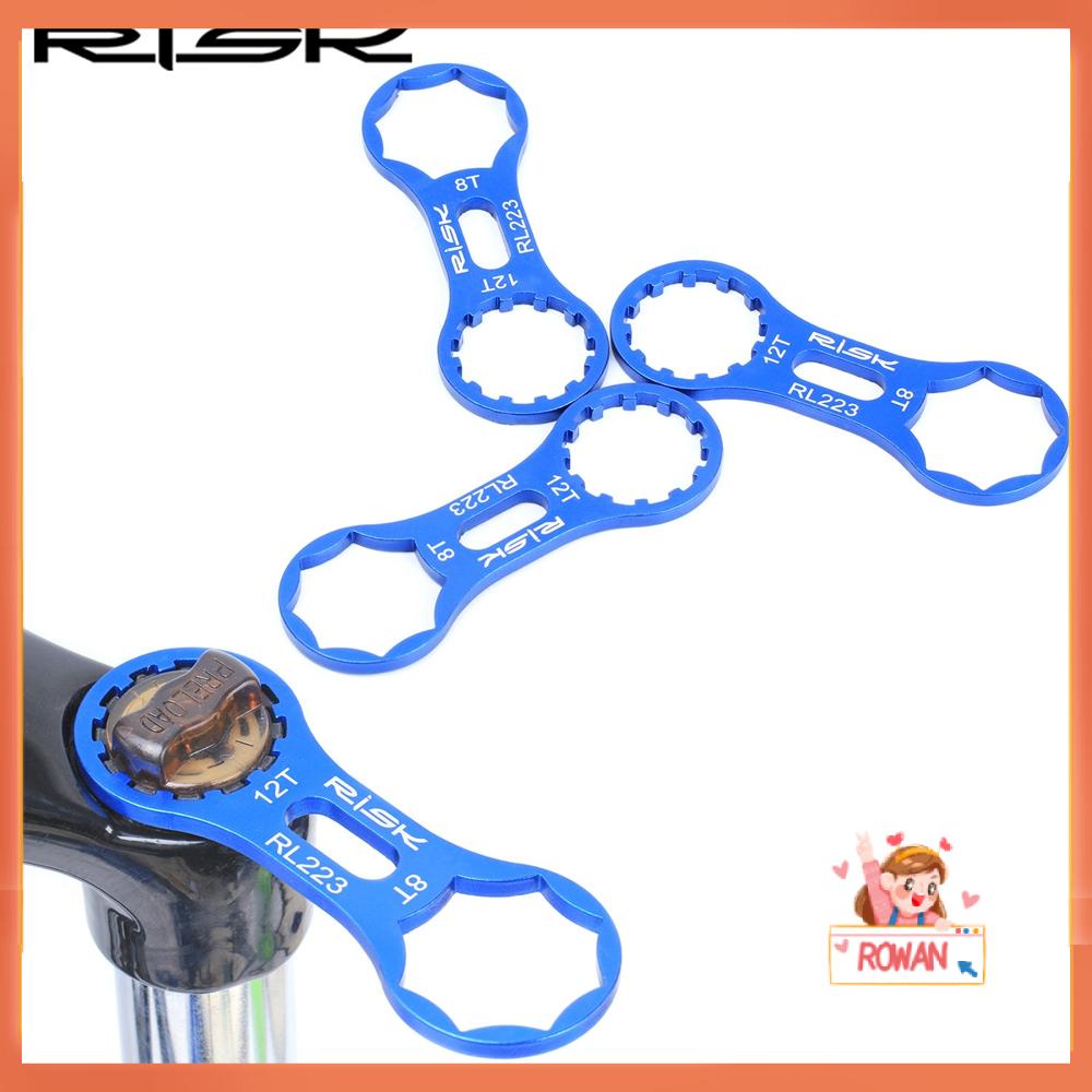 R-FLOWER Front Fork Sepeda Blue MTB Alat Pelepas Garpu 8T 12T Kunci Pas