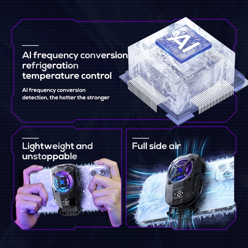 MEMO DL16 Fancooler Mobile Phone Cooler Cooling Fan Radiator 27W 3 Speed