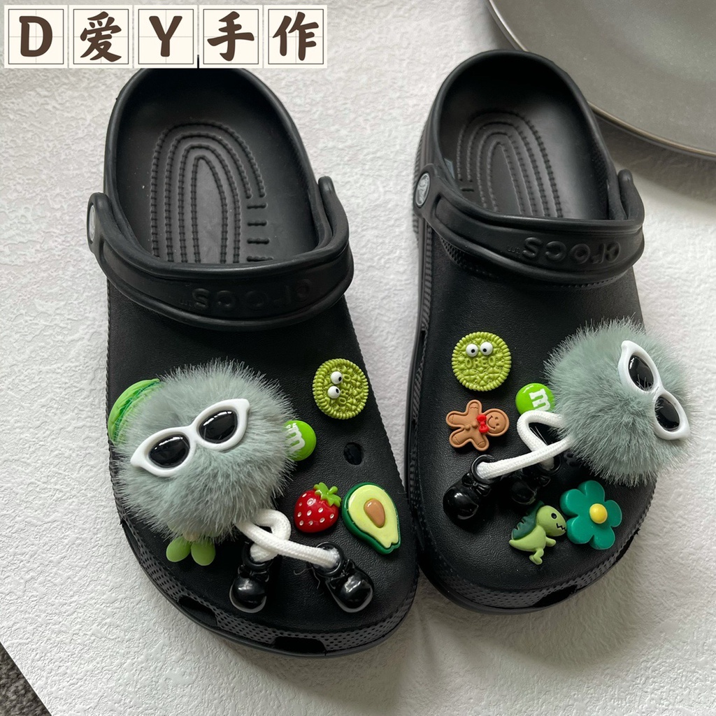 1pcs[cowok Keren]Shoe accessorie ins Shoe Decoration Sticker croc clog jibbitz Gesper Sepatu Untuk crocs charm pin