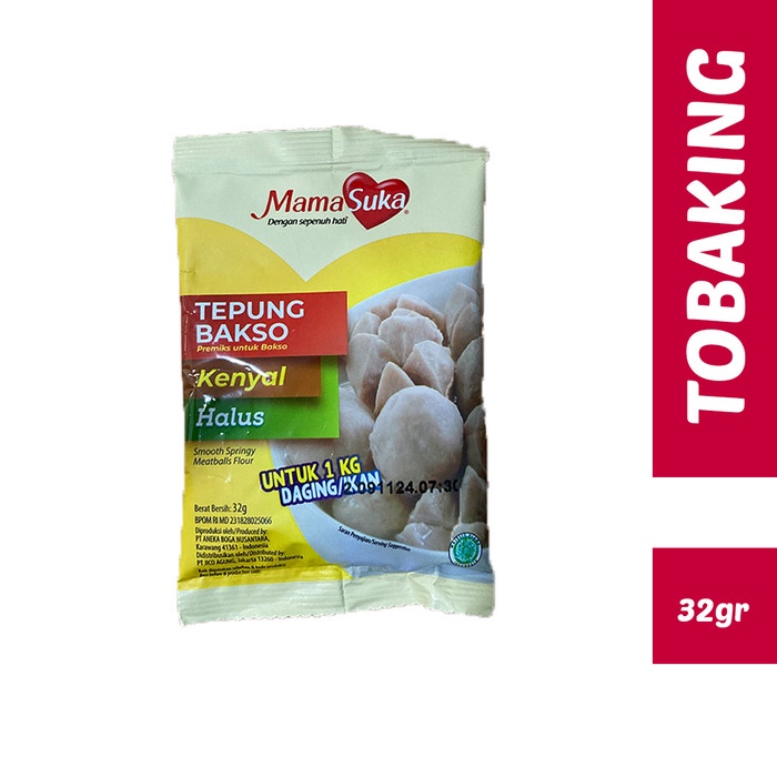 

Mamasuka Tepung Bakso 32gr Premiks Bakso Kenyal Halus