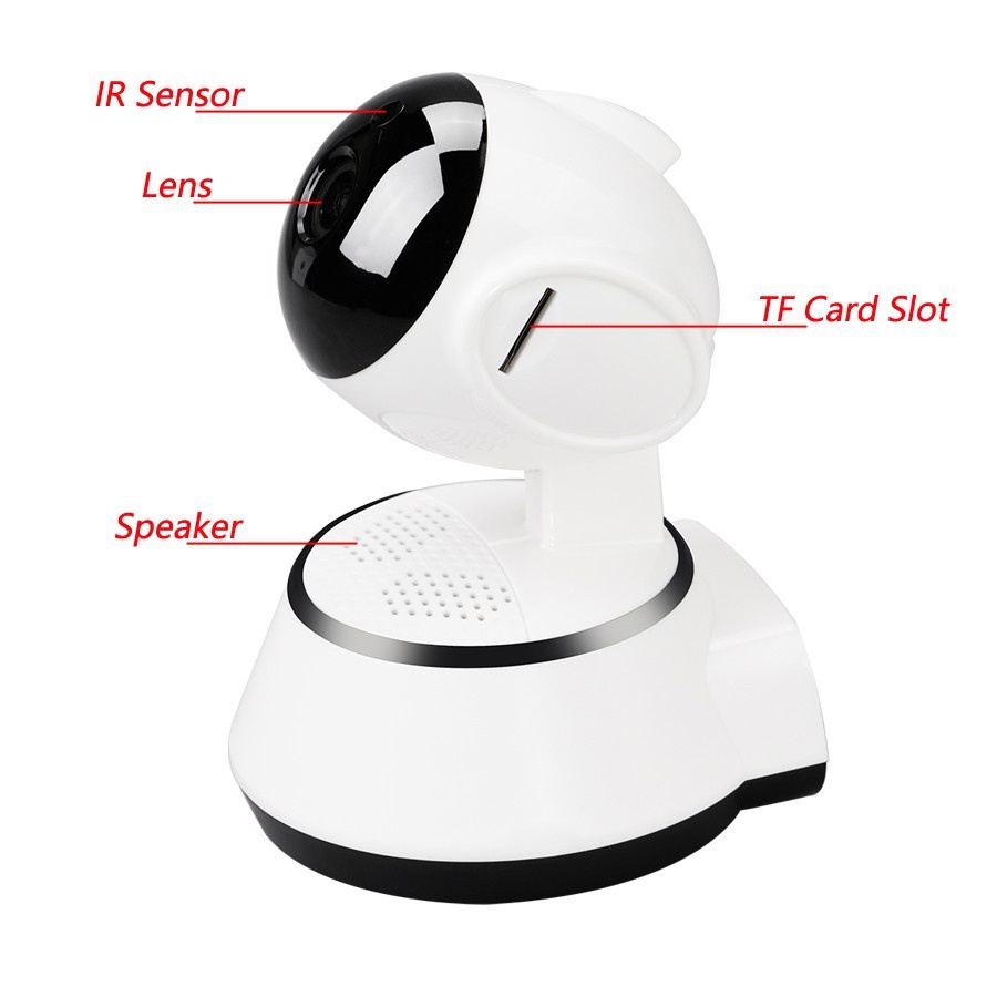 SS IP Camera WIFI CCTV V380Pro Smart Wifi Kamera CCTV HD1080P Q6 Wireless IP Kamera APP Remote Monitoring Control Jarak Jauh