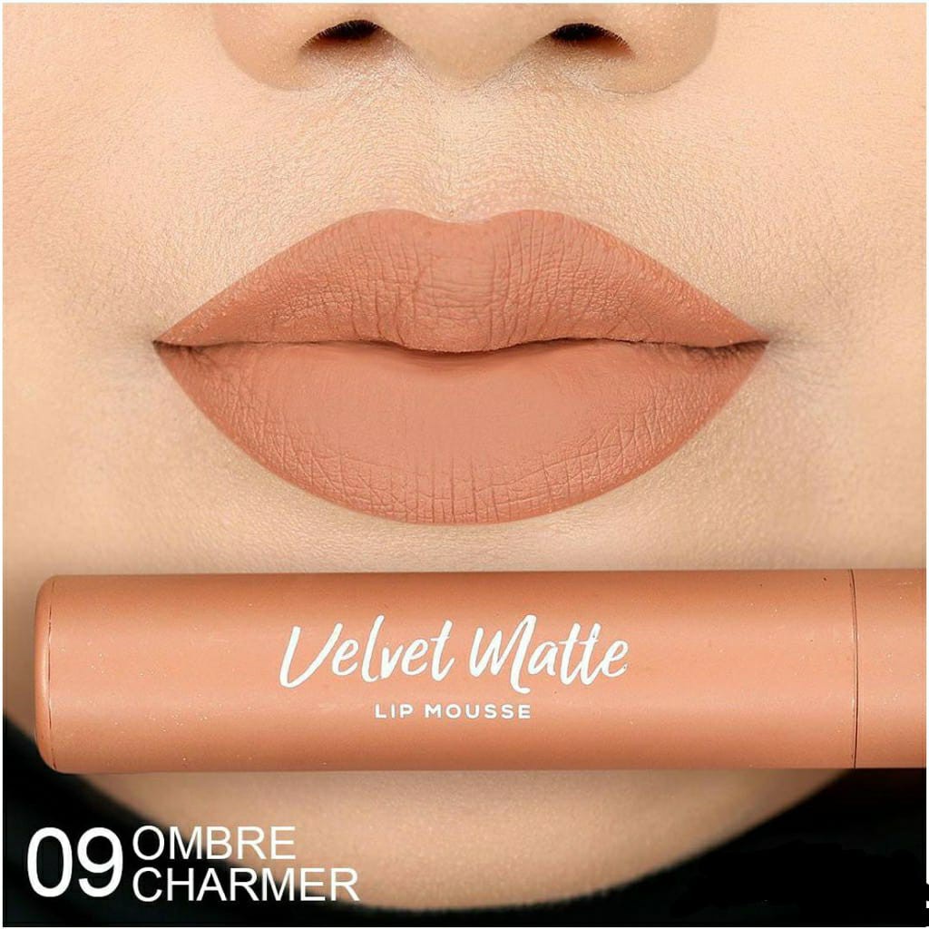 BB -;[WARDAH]  colorfit velvet matte lip mousse MATTE