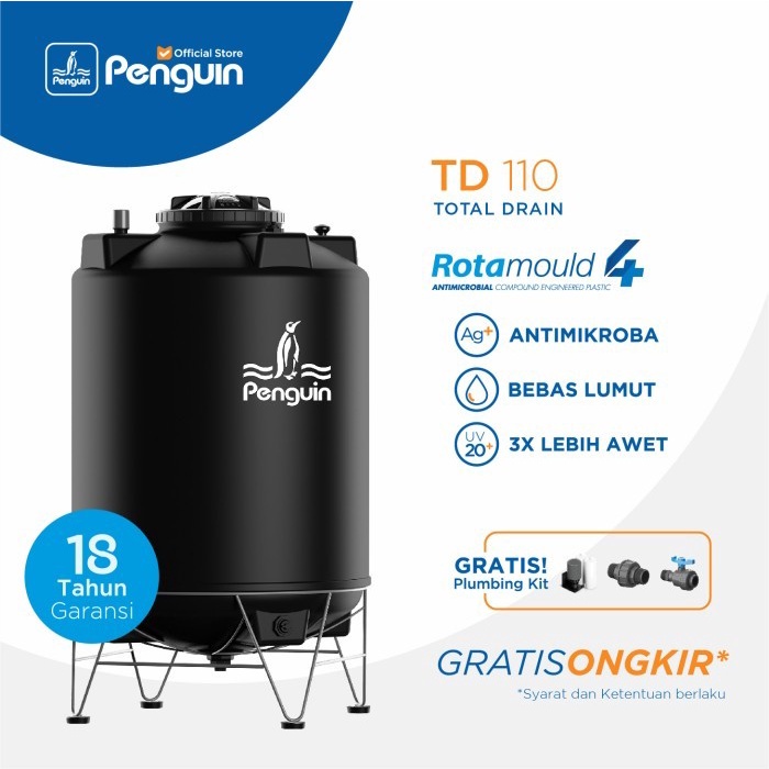 TERBAIK PENGUIN TANGKI / TOREN / TANDON PENGUIN TD 110 1050 LITER
